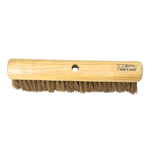 Synx Tools Bezem los 40 cm Zaalveger - Cocosharen - Zachte haren - Zonder Steel - Binnenbezem - koko bezem