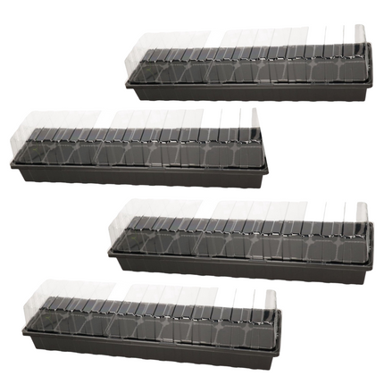 Synx Tools Aussaatschale für Fensterbank, Gemüsegarten, Schwarz