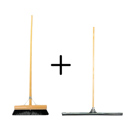 Paardenhaar 30cm + Vloertrekker 75cm met Steel 150cm 