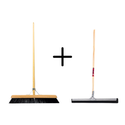 Synx Tools Paardenhaar 50cm + Vloertrekker 45cm met Steel 150cm 