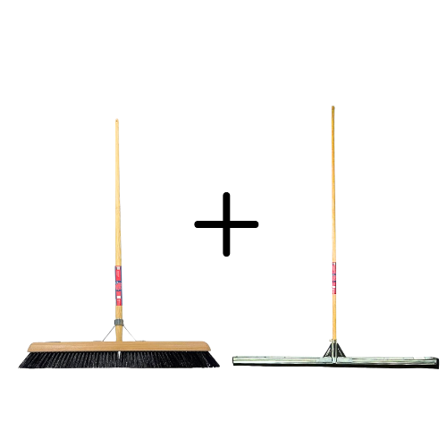 Paardenhaar 60cm + Vloertrekker 100cm met Steel 150cm 