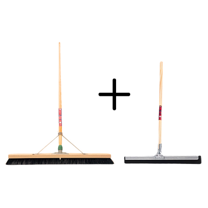 Synx Tools Paardenhaar + Vloertrekker 35cm met Steel 120cm