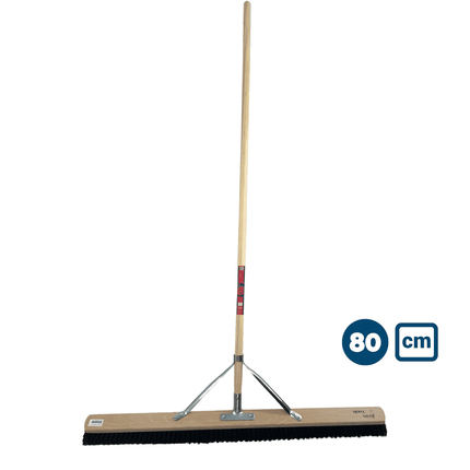 Balayeuse en crin de cheval Synx 80 cm - Balais souples et manche 150 cm