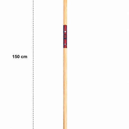 Synx Tools bezem Coco BinnenBezem 40 cm - Zachte bezems - Bezems - Bezem - Zaalveger - kokos - Bezemsteel - Besem Veger - met houten steel 150cm