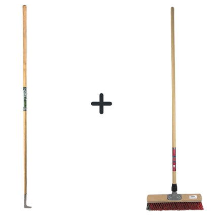 Synx Store Fugenmesser 150 cm und Outdoor-Besen 40 cm – Fugenmesser – inkl. Stiel 150 cm – Outdoor-Besen