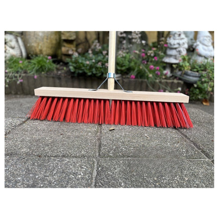 Synx Tools Rechte Schoffel 12cm met Staal 160cm + Nylon Straatbezem 35cm - Rechte Schoffel 12cm - Buitenbezem