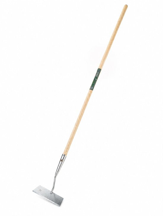 Synx Tools schoffel 20 cm met houten steel van 150 cm voor het verwijderen van onkruid in de tuin