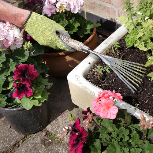 Spear & Jackson Mini Handhark - traditioneel - roestvrijstaal - 9 platte tanden