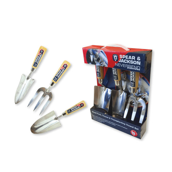 Plantset RVS gepolijst - Spear & Jackson - 3-delig - Tuingereedschap set