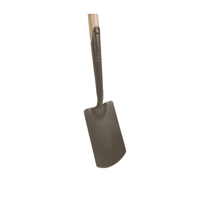 metalen blad van de spade in detail 