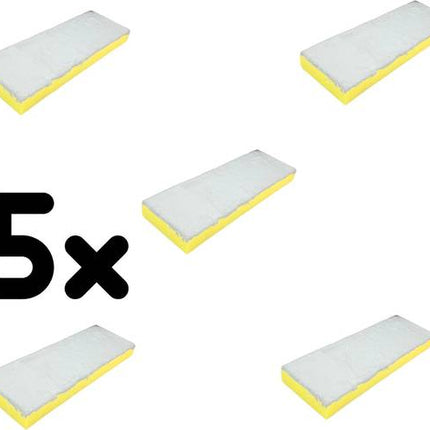 Synx Tools Spons set van 5 voor vloermopset- vloermop met steel - vloermoppen - mop -  Dweilset