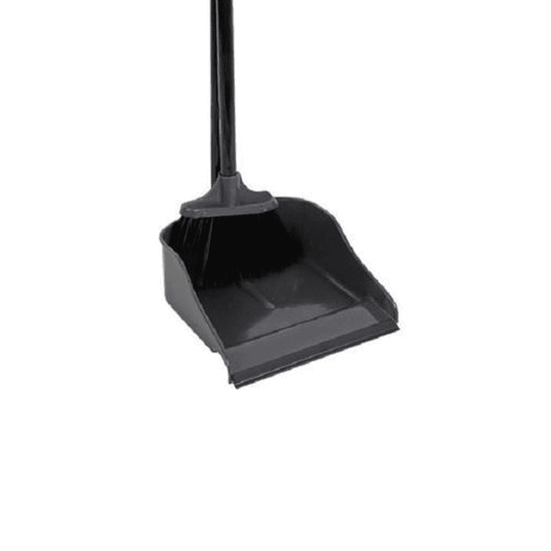 2x Synx Tools Luxe Stoffer en Blik Zwart - 83x24x18 cm