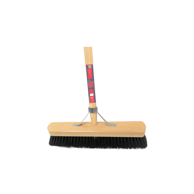 Synx Tools Zachte bezem Paardenhaar Zaalveger/Kamerveger - 40 cm - Bezemsteel - Veger schoonmaken - Bezems Binnen/zacht met  Steel 150 cm