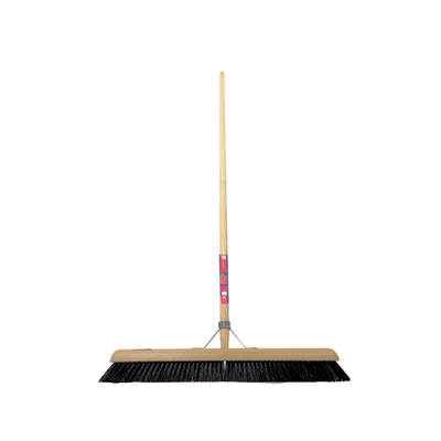 Synx Tools Zaalveger 60 cm - Paardenhaar / Kamerveger - Zachte bezem 60 cm - Bezemsteel - Veger - Bezems Binnen - Bezem zacht met Steel 160 cm