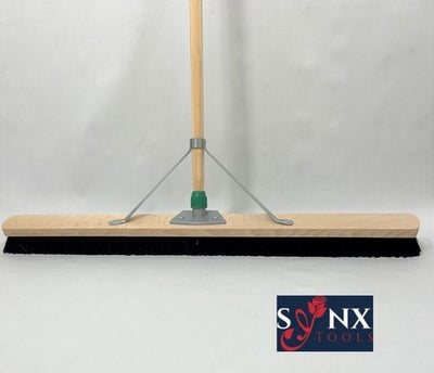 Synx Tools Paardenhaar 80cm - Zaalveger / Kamerveger - Zachte bezem - Bezemsteel - Veger schoonmaken - Bezems Binnen - Bezem zacht met Steel 160 cm
