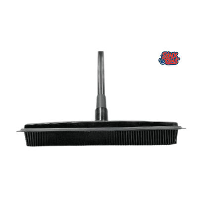 Synx Tools Rubberen bezem zwart met telescopische steel