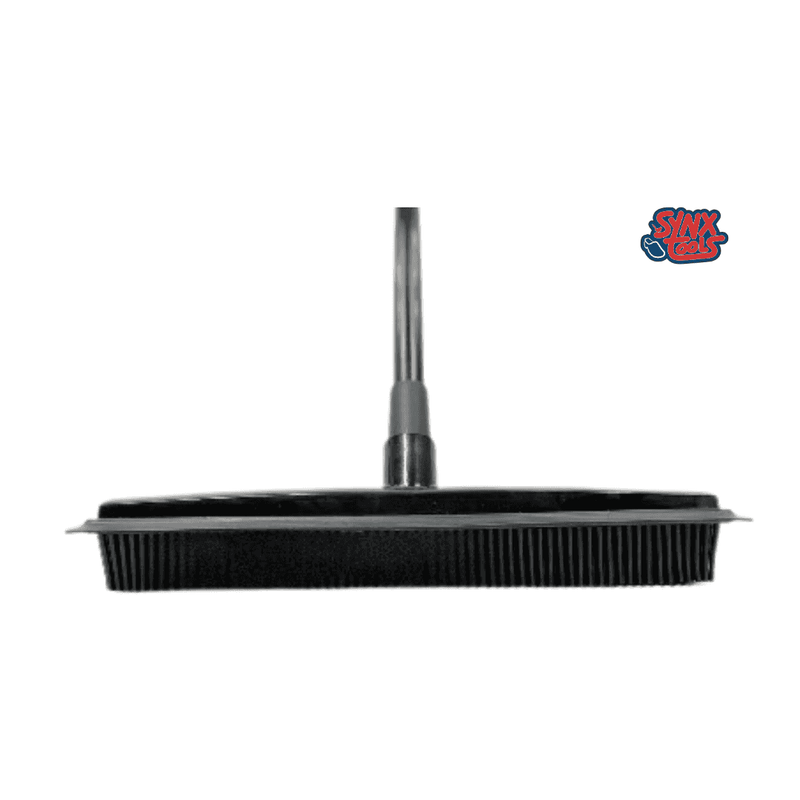Synx Tools Rubberen bezem zwart met telescopische steel