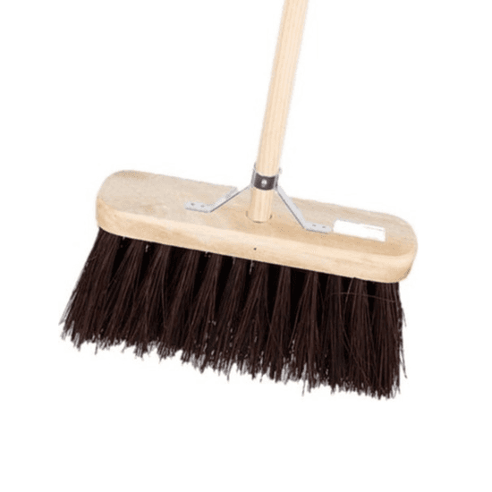 Synx Tools Bahia Bezem - Natuurvezelharen - Bezems Buiten - Incl. Steel 150cm