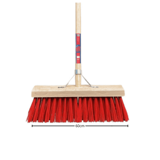 Synx Tools Buitenbezem 60cm - Nylon haren - Bezemsteel 160cm