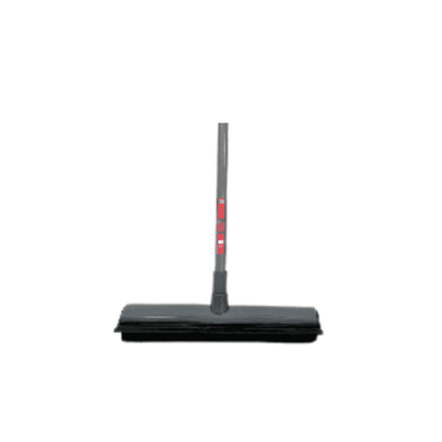 Synx Tools Zachte rubberen  bezem binnen Vloertrekker 30cm - Pet hair remover bezems - kappersbezem met steel - Vloertrekkers badkamer