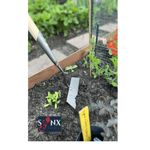 Synx Tools Rechte schoffel 16cm - Schoffels / Onkruidverwijderaar - Schoffel met Steel - 170 cm steel met Hilt - Hark - Onkruidbestrijding