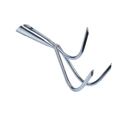 Synx Tools Tuinkrabber 3 tanden Verzinkt Onkruidverwijderaar / Onkruidbestrijding Zonder Steel