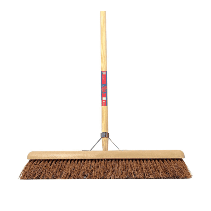 Synx Tools Bezem Coco zaalveger 60cm met steel 160cm
