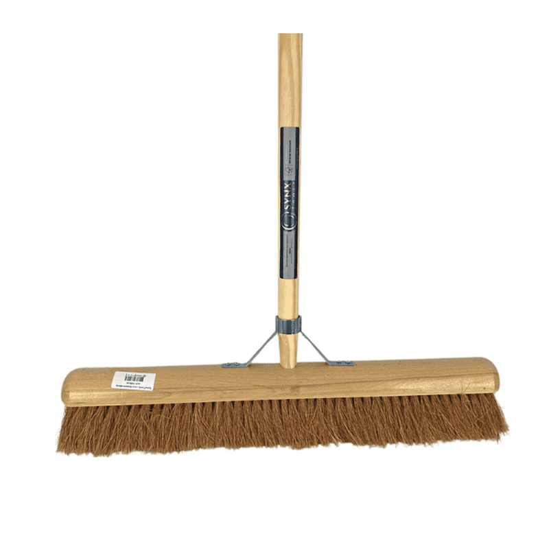 Synx Tools Bezem Coco zaalveger 60cm met steel 160cm