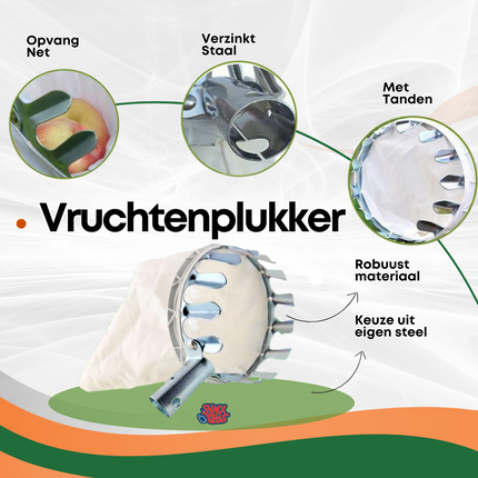 Synx Tools Vruchtenplukker - Fruitgereedschap - Zonder Steel