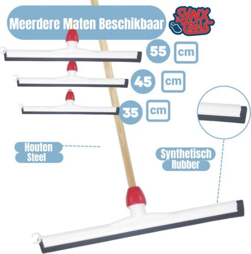 Vloertrekker Kunststof 45cm met Steel 120cm