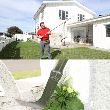 Synx Tools Voegenkrabber RVS - Onkruidverwijderaar - Voegenmes met steel 150 cm - Onkruidkrabber
