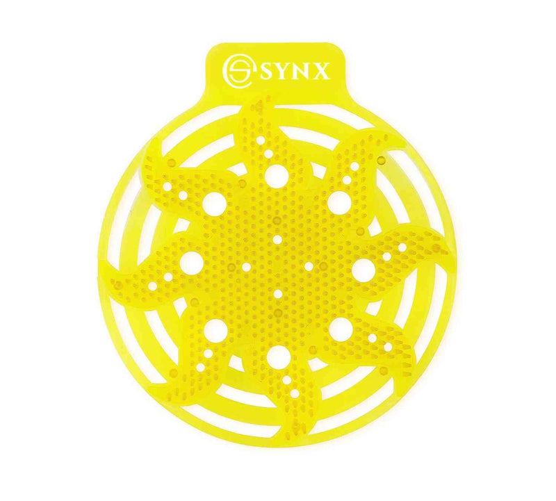 Synx Tools Powerscreen Urinoir Matje Geel 1 Stuks - Citrus met Geur - Anti spat mat WC - Toilet Mat - Frisse Geur - Anti Splash Mat - Wc Rooster - Urinoirrooster