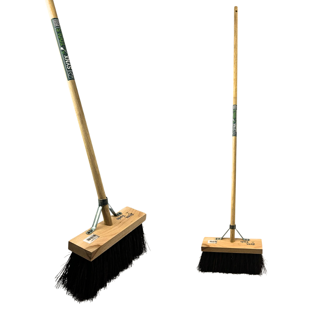 Synx Tools Bahia Bezem 30 cm - straatbezem - straatveger - Incl. bezemsteel 150 cm