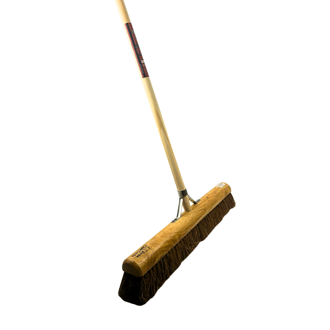 bezem kokos BinnenBezem Cocos 60 cm - Bezem - Bezems - Zaalveger - Zachte Bezem - Veger - Cocosharen - met Houten steel 150cm