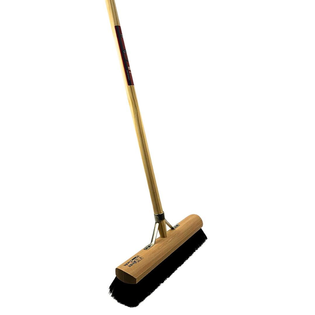 Synx Tools Zachte bezem Paardenhaar 40cm - Zaalveger - bezemsteel 150cm