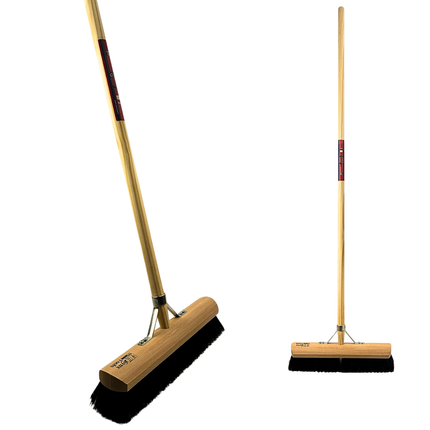 Synx Tools Zachte bezem Paardenhaar 40cm - Zaalveger - bezemsteel 150cm
