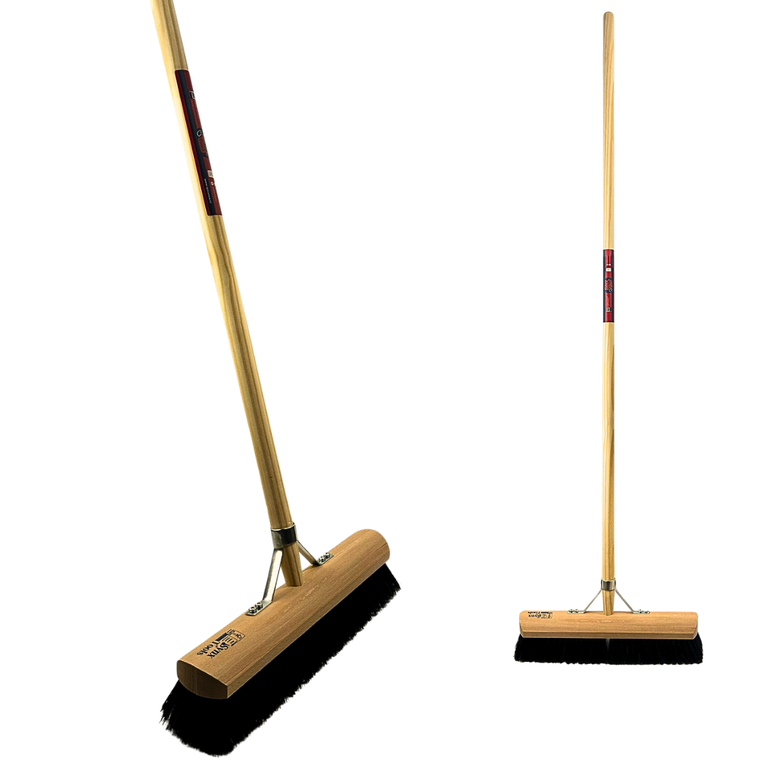 Synx Tools Zachte bezem Paardenhaar 40cm - Zaalveger - bezemsteel 150cm