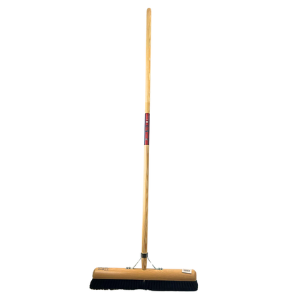 Synx Tools Zaalveger 50cm Paardenhaar - Zachte Bezem - Met Steel 150cm