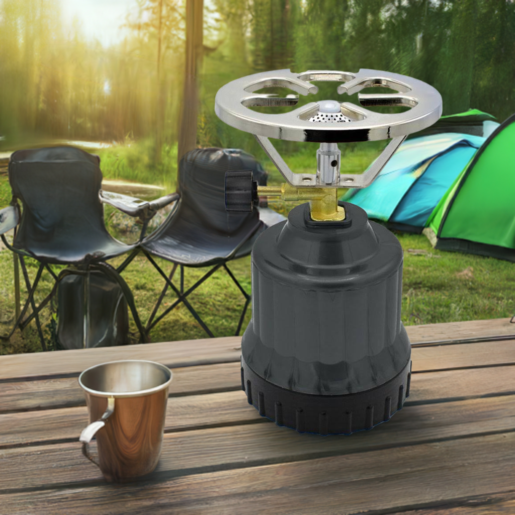 Camping gasstel in zwarte uitvoering voor gebruik onderweg – Synx Store