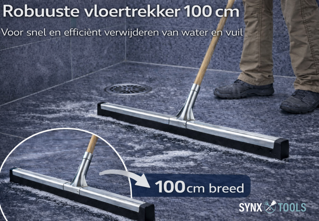 Synx Tools Vloertrekker 100 cm - Vloerwisser - Steel 150cm