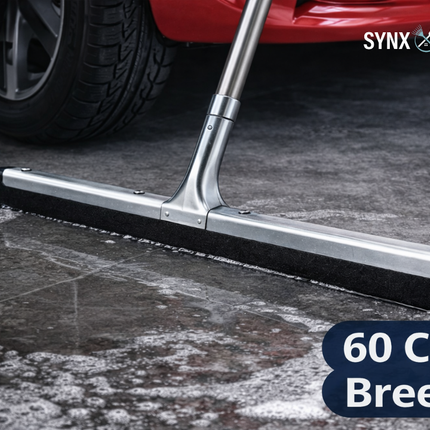 Synx Tools Vloertrekker Zwart Synthetisch Rubber 60cm - Zonder Steel