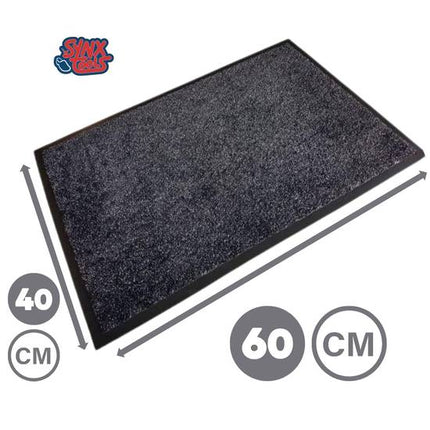 Droogloopmat - Luxe Deurmat Binnen – Antraciet Vinyl 40x60cm