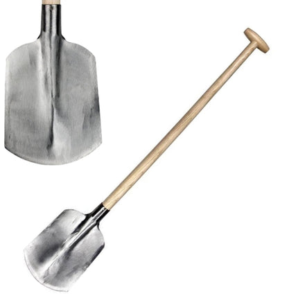 Kinderbats met essenhouten steel en gepolijst stalen blad
