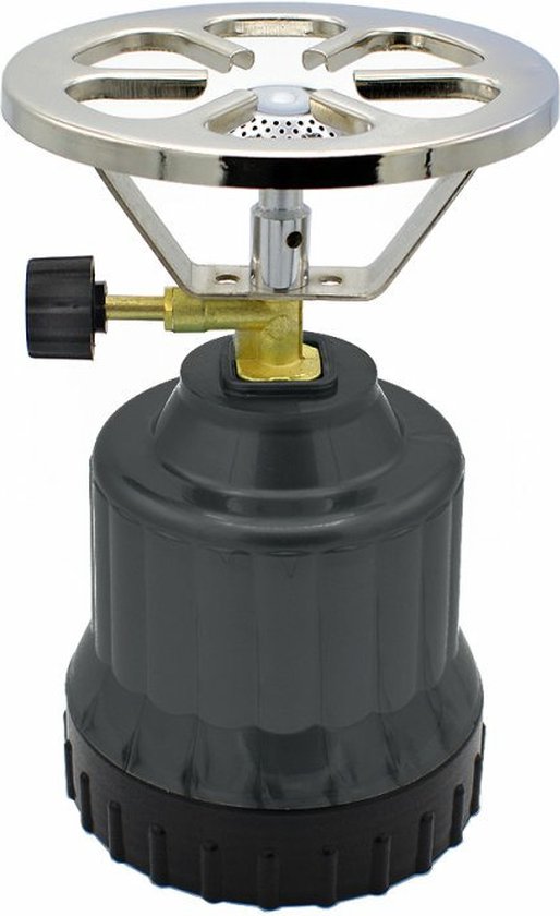 Camping gasstel in zwarte uitvoering voor gebruik onderweg - Synx Store
