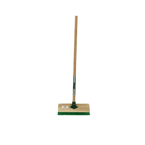 Synx Tools Tegelborstel - Mosbezem - Bezem - Mos - Onkruidborstel - Harde Borstel- Bezem met steel 150cm