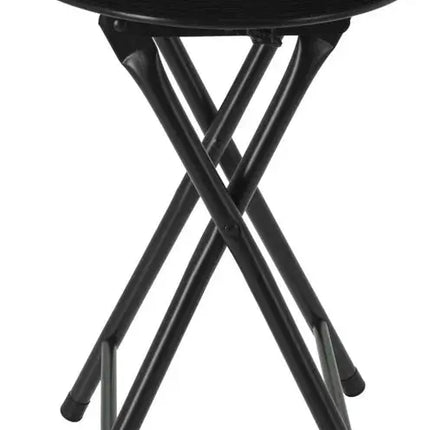 Beistellhocker/Stuhl - Zusammenklappbar - Schwarz/Blau/Braun/Grün - Ribcord - T33 x H49 cm