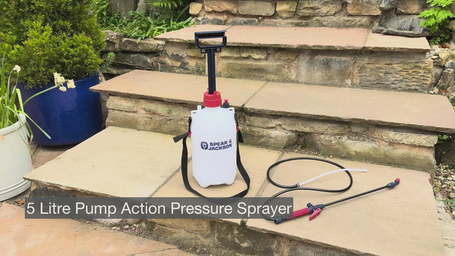 Spear & Jackson Drukspuit 5 Liter- Onkruidspuit, Druksproeier voor Tuin