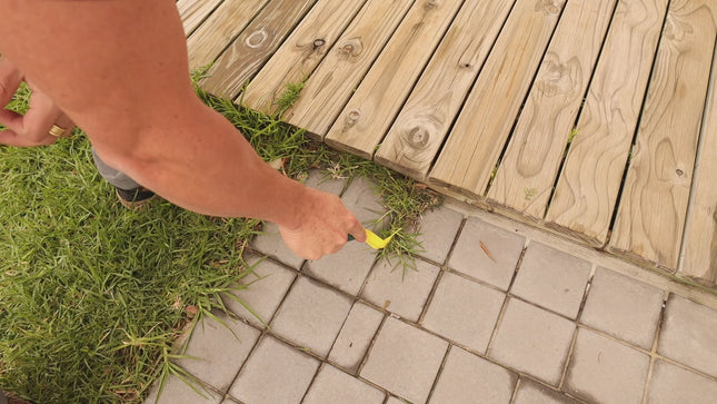 Synx Tools Voegenkrabber RVS - Onkruidverwijderaar - Voegenmes met steel 150 cm - Onkruidkrabber