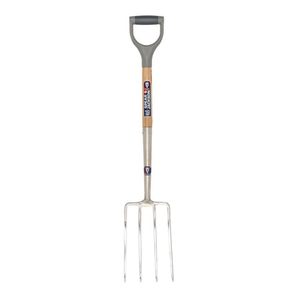 Spear & Jackson Neverbend Stainless spitvork met roestvrijstalen kop voor zwaar graafwerk