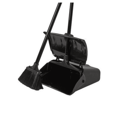 2x Synx Tools Luxe Stoffer en Blik Zwart - Automatische Opvangblik - 108x34x18 cm
